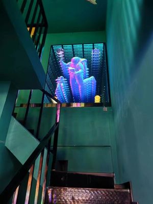 Infinite Visual Art Light Box Melle Abyss Mirror 3D Logotipo de letra luminosa Neon Billboard