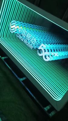 3D Abyss Mirror Neon Acrylic Letras luminosas com luzes Neno Delicado formato de tamanho personalizado
