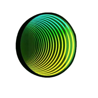 Cartão de espelho acrílico RGB personalizado Letras de palavras de luz de néon para sinais eletrônicos de espelho ilimitados