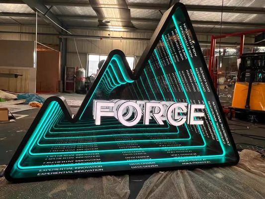 Mini LED e luzes de neon Infinity Mirror letras acrílicas de luz com fixação de parafuso