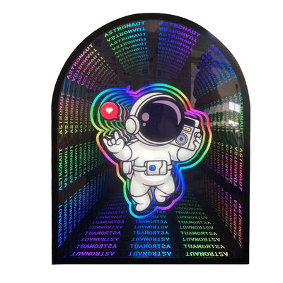 Decoração de interiores Espelho LED Iluminação brilhante personalizada para desenhos personalizados Espelho ilimitado