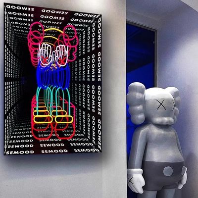 Decoração de interiores Espelho LED Iluminação brilhante personalizada para desenhos personalizados Espelho ilimitado