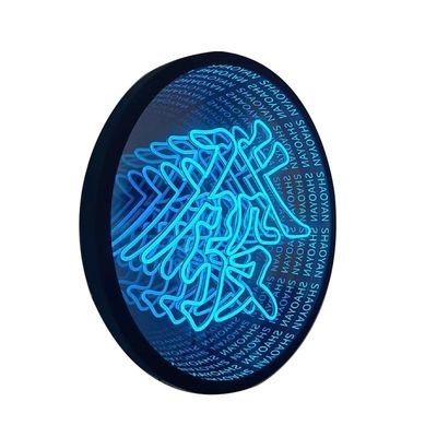 Modern Art Design Espelho LED de aço inoxidável com personalização ilimitada de brilho RGB