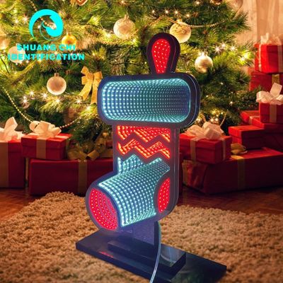 Home Decor Snowman Luz Infinity Mirror com 1000lm Fluxo luminoso e cabo de energia