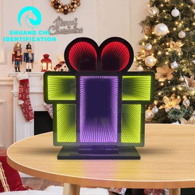 Home Decor Snowman Luz Infinity Mirror com 1000lm Fluxo luminoso e cabo de energia
